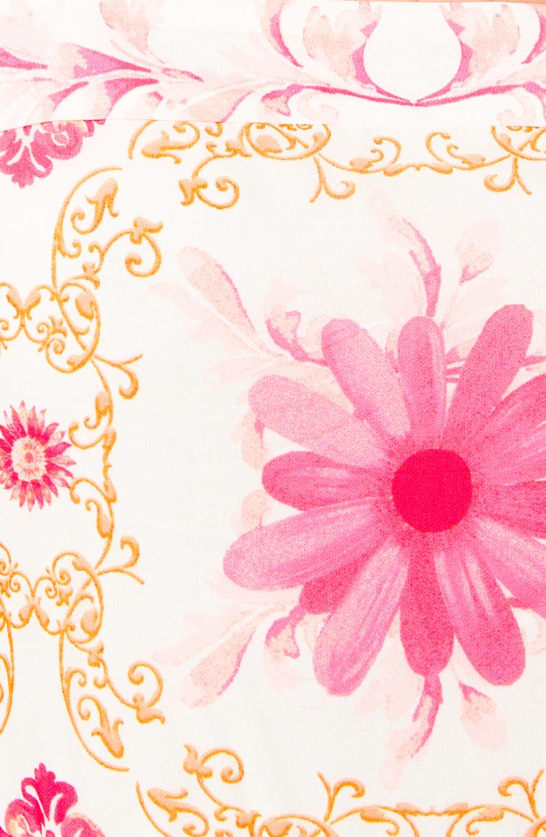 FLYING TOMATO Shoulder Tie Maxi Dress, Alternate, color, Ivory Pink