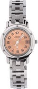 Pre-Owned Hermes Clipper Quartz Watch Stainless Steel 24
