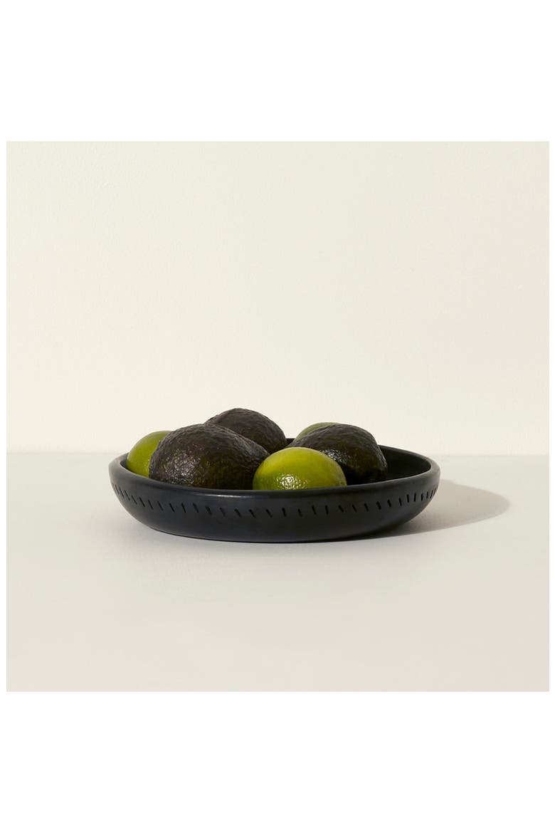 x Ames Barro Terra Cotta Dining Plate, Alternate, color, BLACK