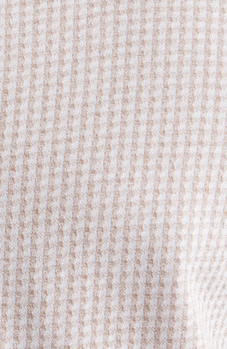 Johnston & Murphy Bennett Gingham Short Sleeve Button-Up Shirt, Alternate, color, Tan Gingham