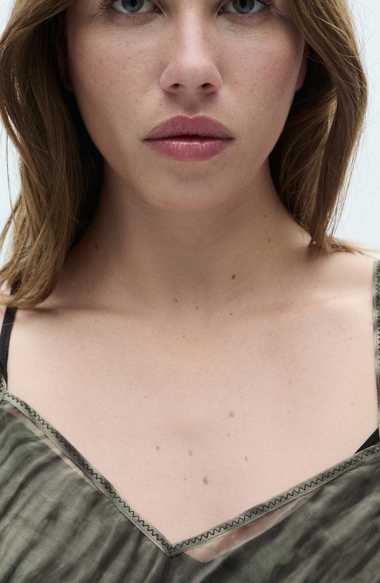 MANGO Print Double Strap Slipdress, Alternate, color,