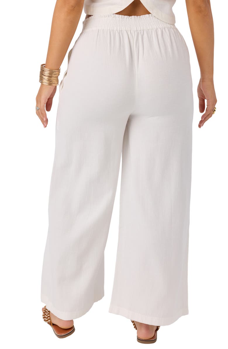 O'Neill Sanders Wide Leg Pants, Alternate, color, White