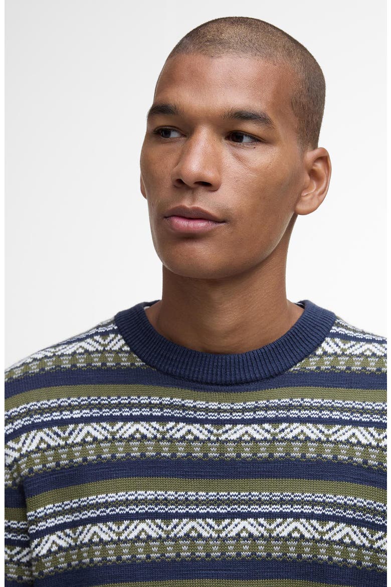 Topcliffe Fair Isle Sweater, Alternate, color, NAVY