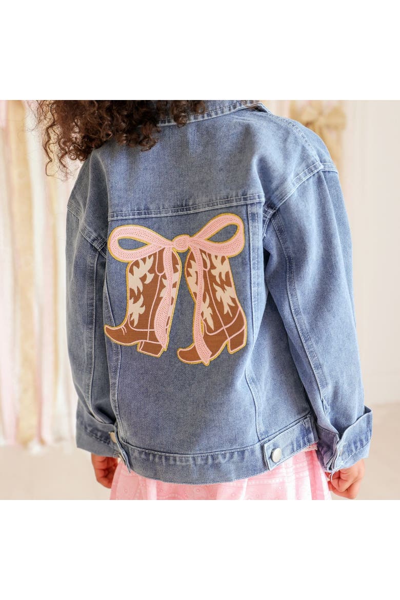 Cowgirl Cutie Patch Western Denim Jacket, Alternate, color, Denim
