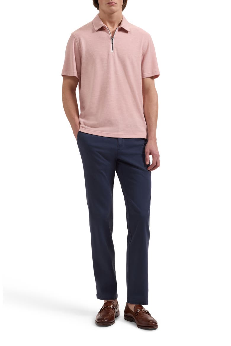 Quarter Zip Polo, Alternate, color, DUSTY PINK