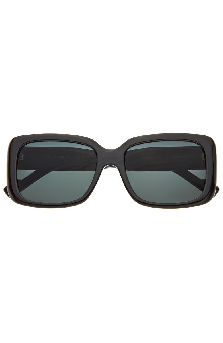 BERTHA Wendy Polarized Sunglasses, Alternate, color, Black/Black