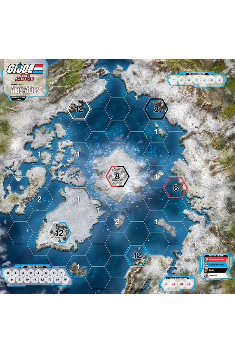 G I Joe Battle For The Arctic Circle Board Game, Alternate, color, Multicolored
