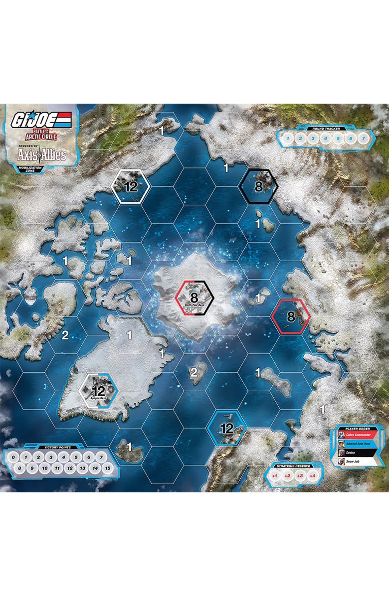 G.I. JOE G I Joe Battle For The Arctic Circle Board Game, Alternate, color, Multicolored