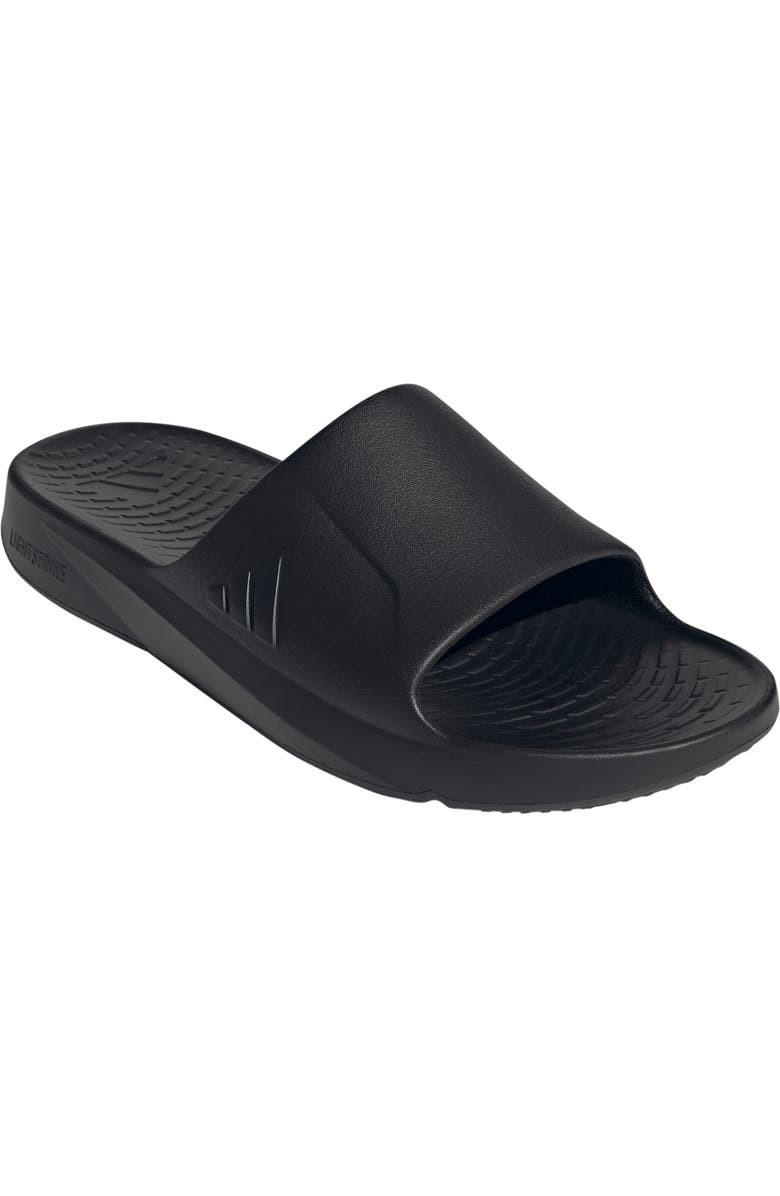 adidas Lightshift Slide Sandal, Main, color, Black/ Black/ Black