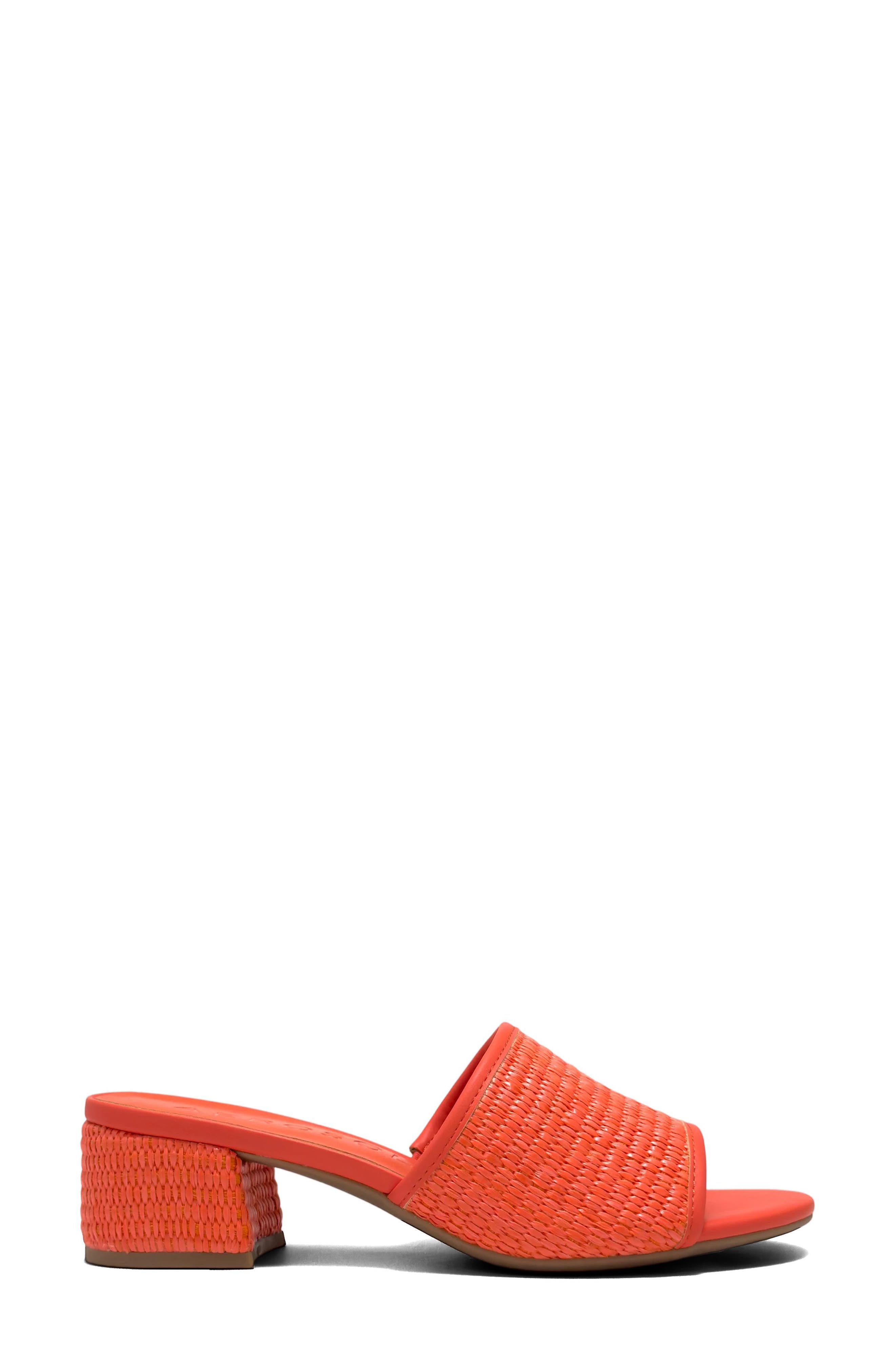 Como Block Heel Sandal, Alternate, color, ORANGE