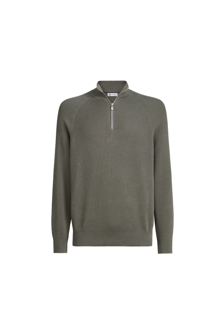 Cotton sweater, Alternate, color, Khaki