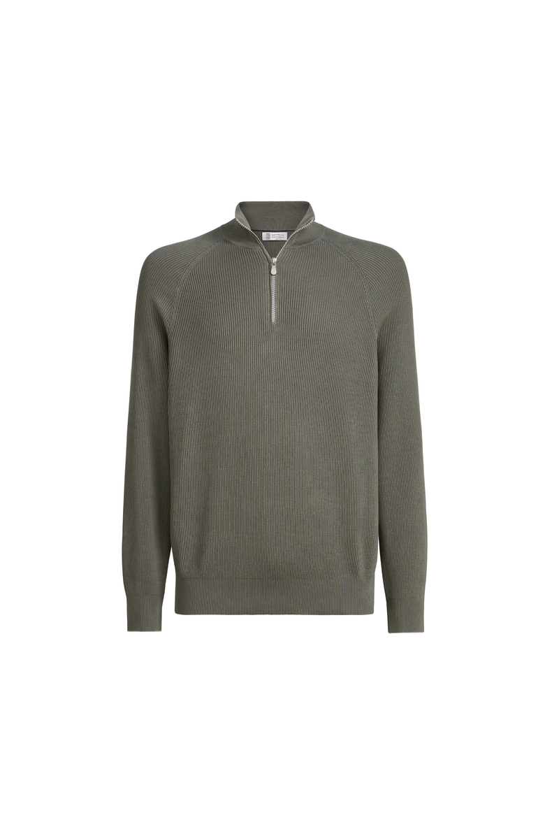 Brunello Cucinelli Cotton sweater, Main, color, Khaki