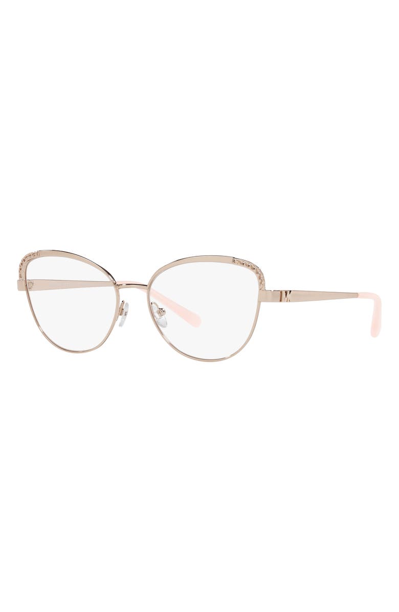 Michael Kors 53mm Cat Eye Optical Glasses, Alternate, color,