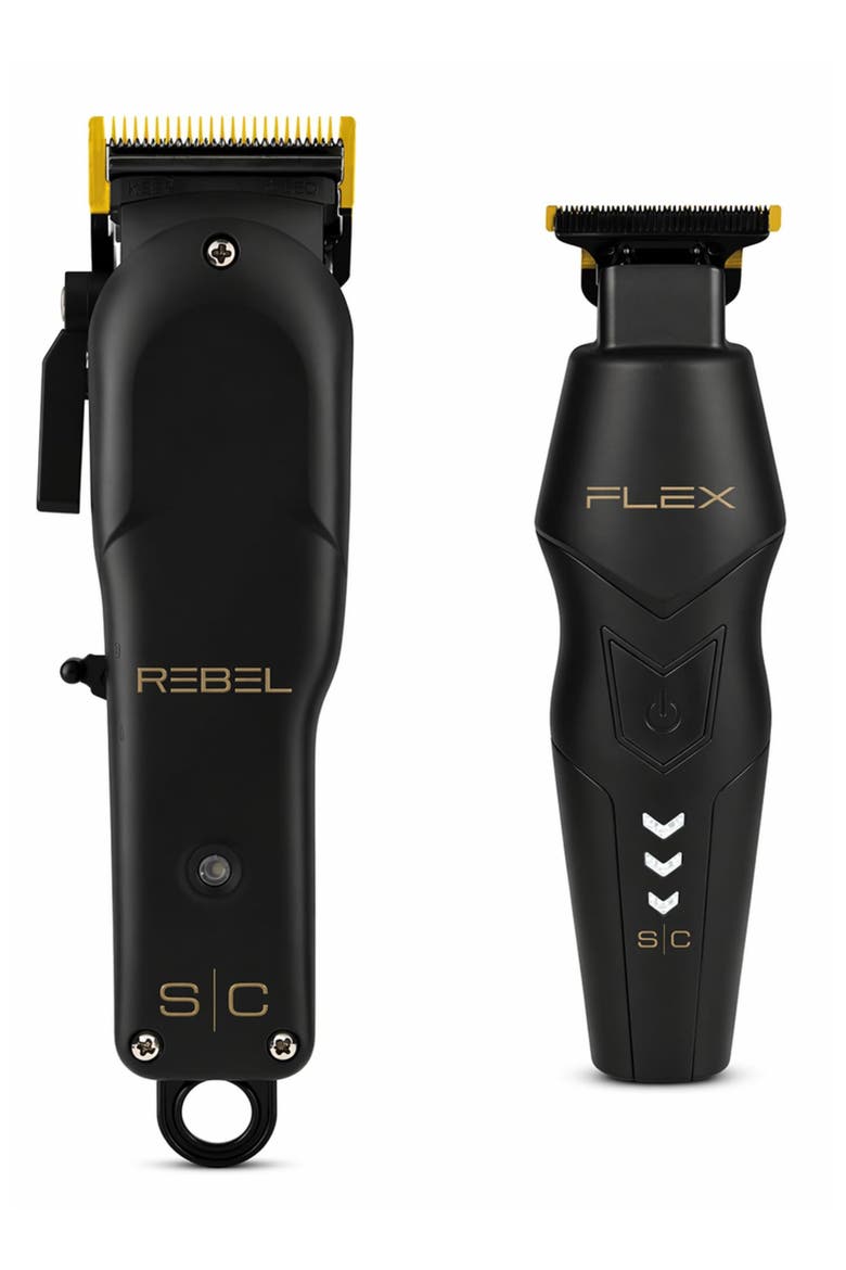 Flex Trimmer and Rebel Clipper Super Set, Main, color, Black