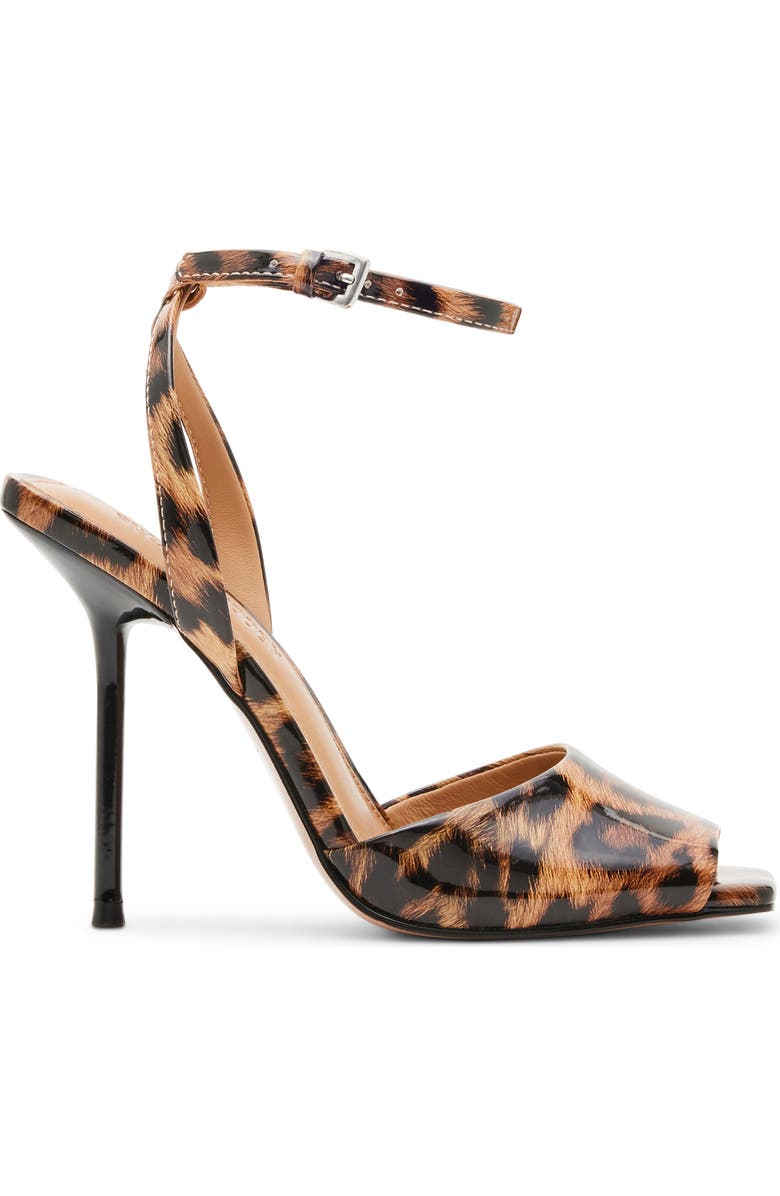 Steve Madden Lilac Ankle Strap Sandal, Alternate, color, Leopard Patent