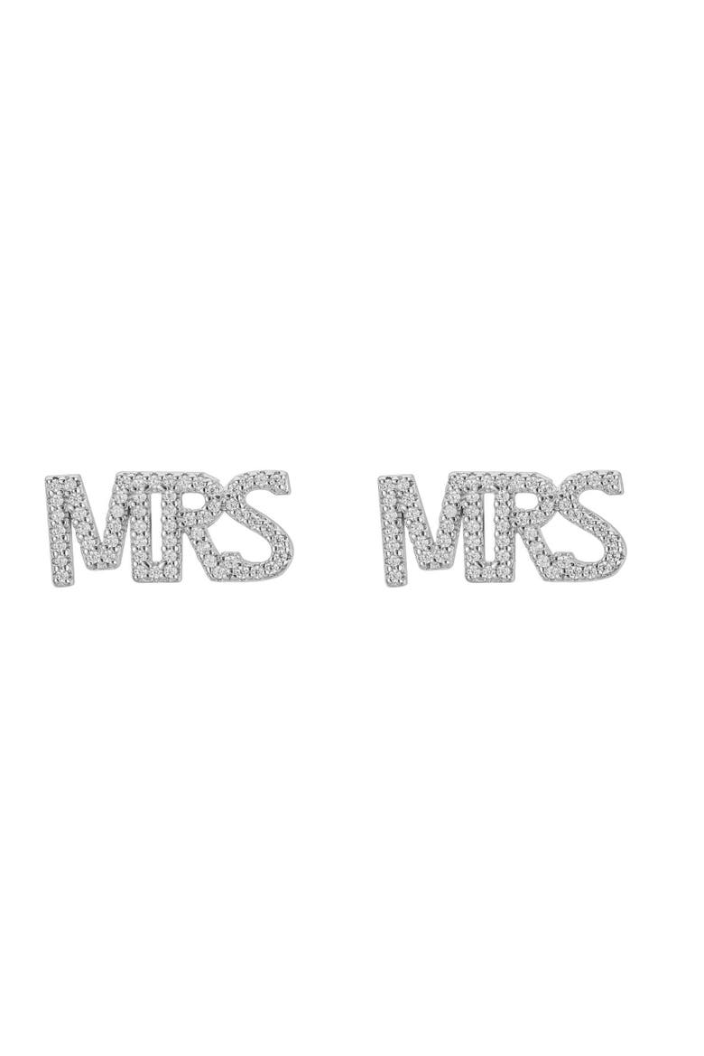 MRS Crystal Studs, Main, color, Silver