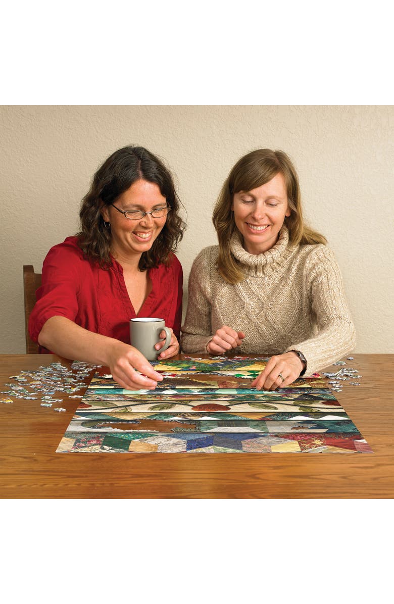 Cobble Hill 1000 Piece Puzzle Grandma's Quilts Jigsaw, Alternate, color, Multicolored