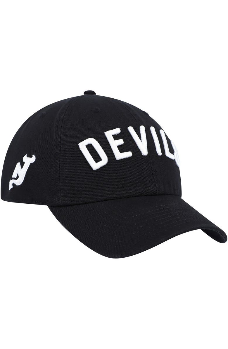 '47 Men's '47 Black New Jersey Devils Clean Up Adjustable Hat, Main, color,
