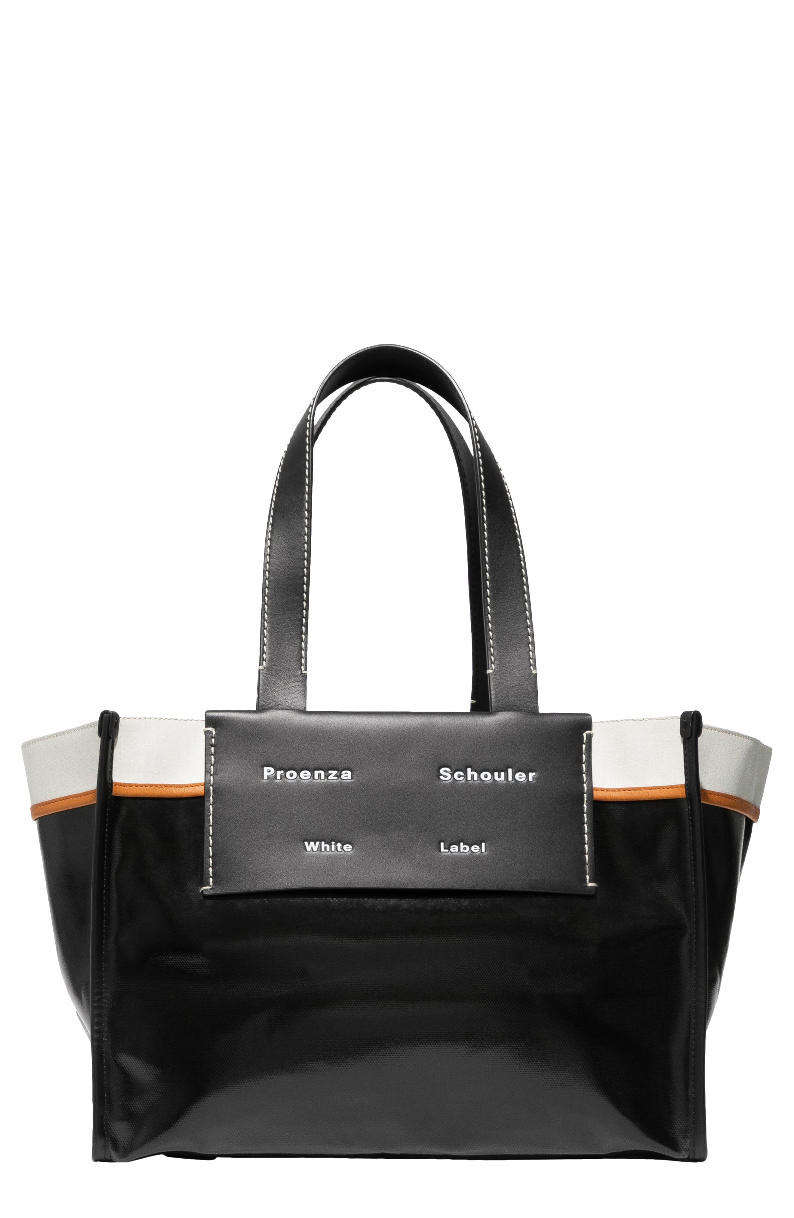 Proenza Schouler White Label Small Morris Coated Canvas Tote, Main, color, 