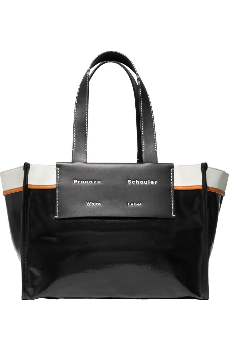 Proenza Schouler White Label Small Morris Coated Canvas Tote, Main, color,