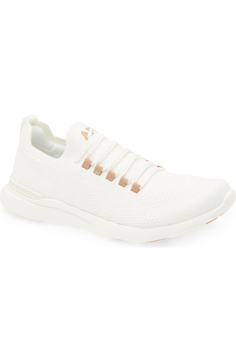 APL TechLoom Breeze Knit Running Shoe, Main, color, Ivory / Gum
