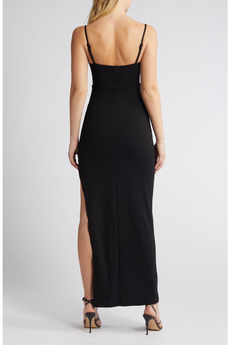 Twist Body-Con Cocktail Dress, Alternate, color, BLACK