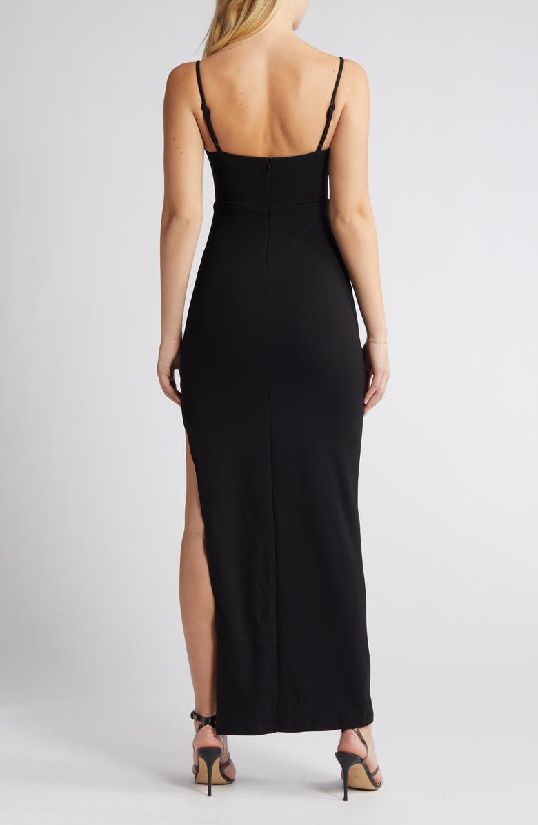 Lulus Twist Body-Con Cocktail Dress, Alternate, color,