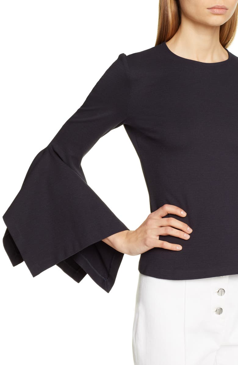 Rosetta Getty Full Sleeve Jersey Top, Alternate, color, 