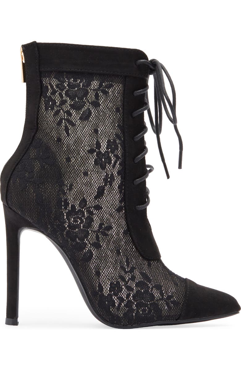 WILD DIVA LOUNGE Shaya Sheer Lace Boot, Alternate, color,