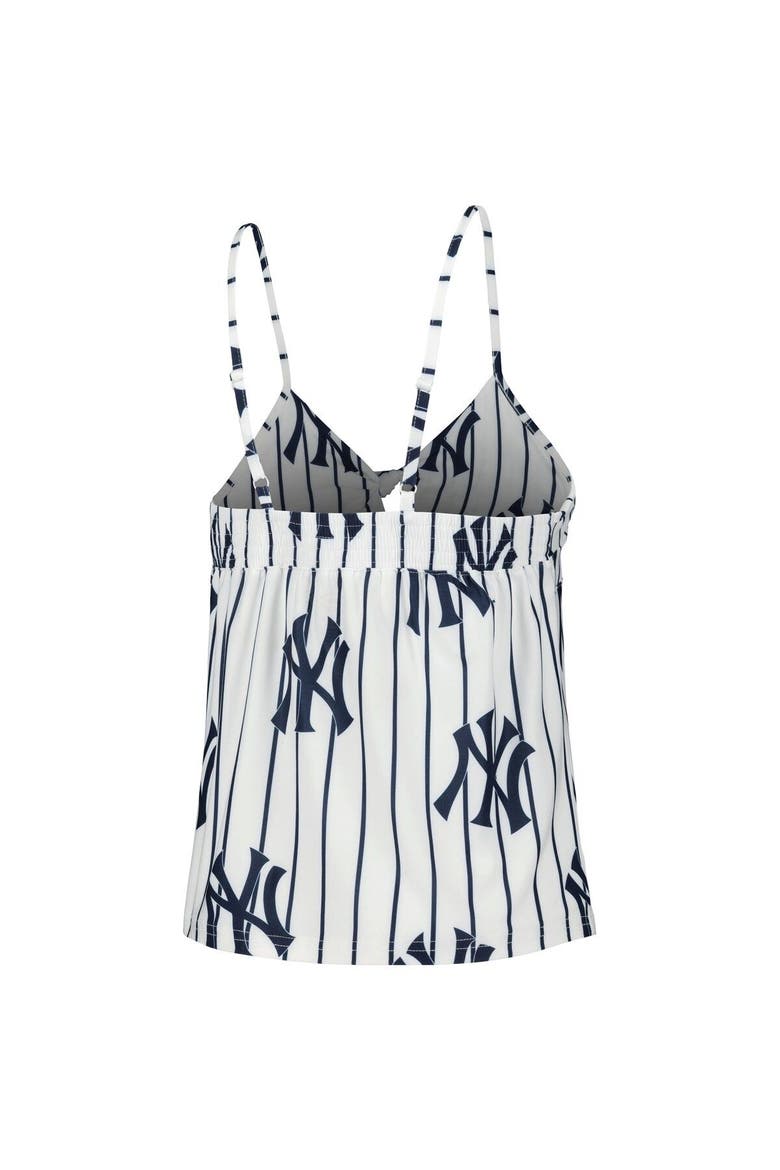 Women's Concepts Sport White New York Yankees Reel Allover Print Tank Top & Shorts Sleep Set, Alternate, color, White
