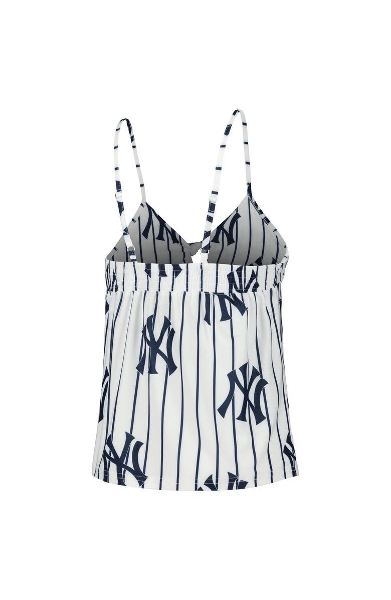 CONCEPTS SPORT Women's Concepts Sport White New York Yankees Reel Allover Print Tank Top & Shorts Sleep Set, Alternate, color, White