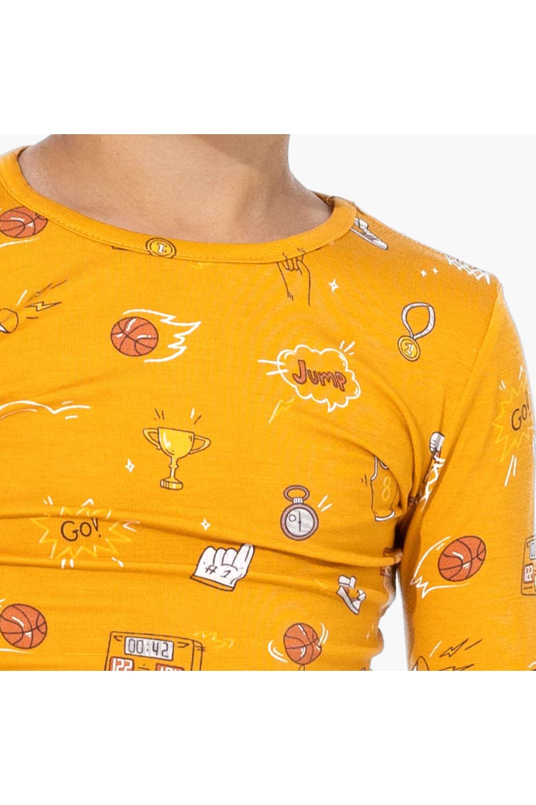 Kids' Basketball Set of 2 Piece Pajamas, Alternate, color, Basketball