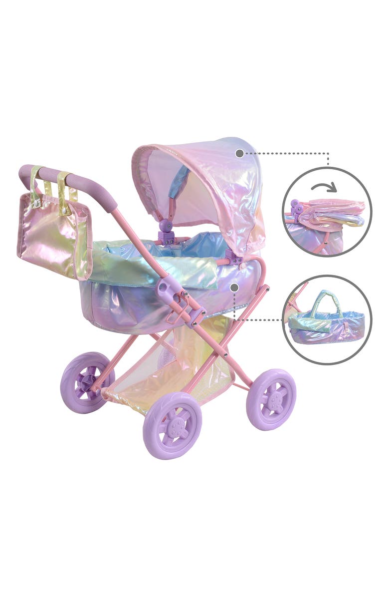 Teamson Kids Olivia's World Magical Dreamland Stroller, Alternate, color, Iridescent