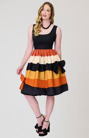 Unique Vintage Tiered Cindy Swing Dress
