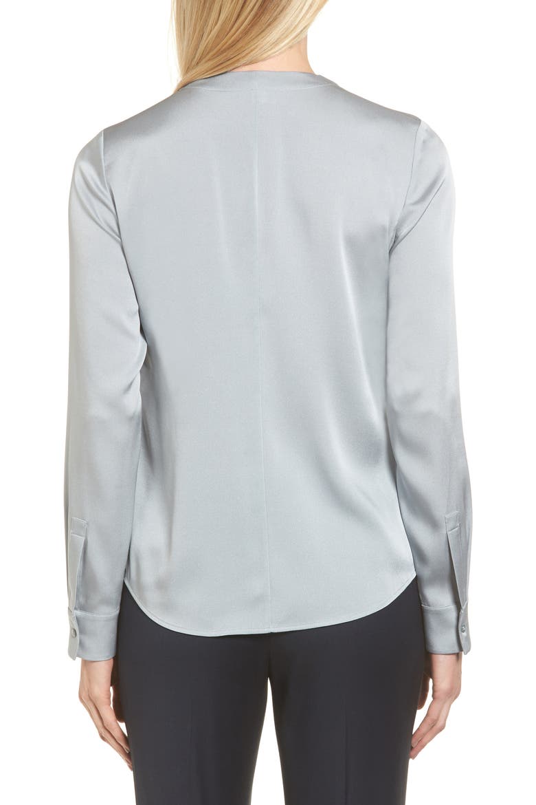 Banora Stretch Silk Blouse, Alternate, color, BLUE DUST