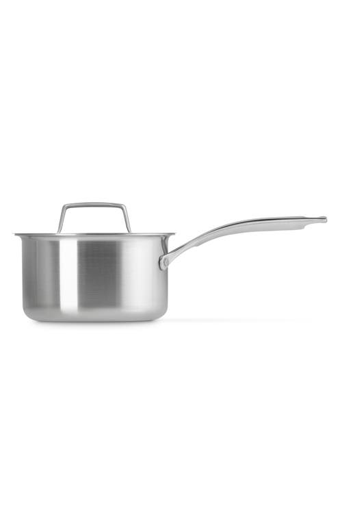 Le Creuset 2-quart Essential Stainless Steel Saucepan In Stainless Steel