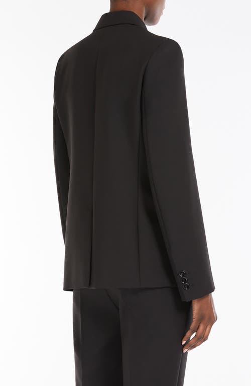 Weekend Max Mara Uva One-button Jacket In Black