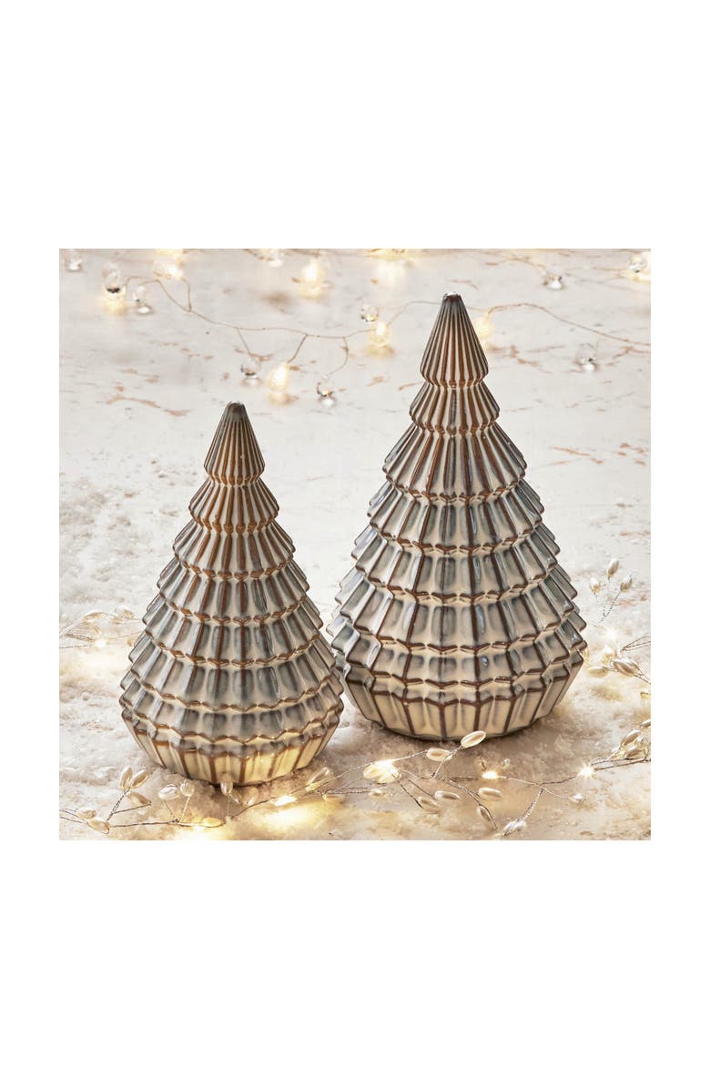 tag Aspen Tree Decor White Ceramic Holiday Tree Sculpture, Alternate, color, White