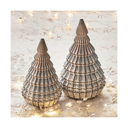 Tag Aspen Tree Decor White Ceramic Holiday Tree Sculpture In White