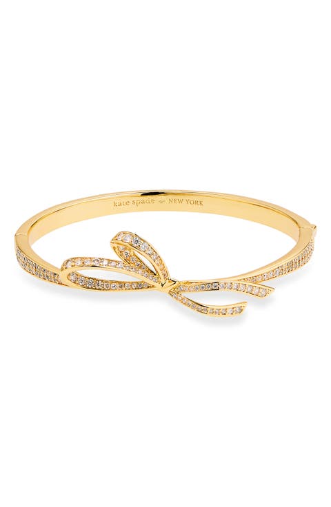 all tied up pavé bangle bracelet