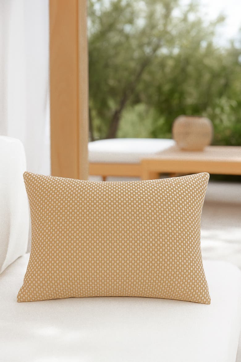 Ocean Loom Pillow, Alternate, color, Golden Breeze