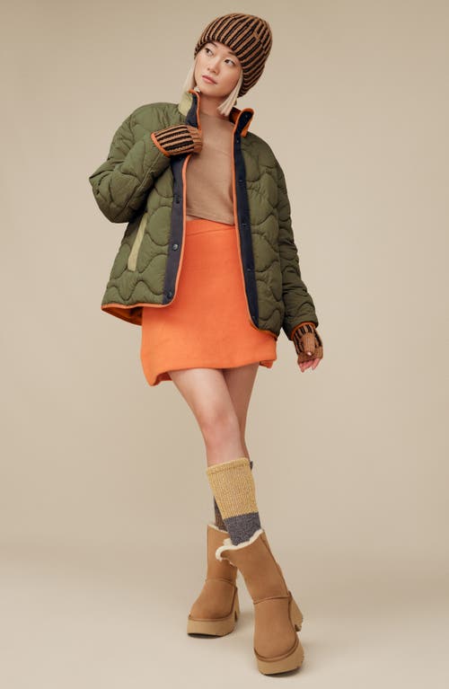 Ugg(r) Esmee Leather Cuffable Tall Boot In Brown