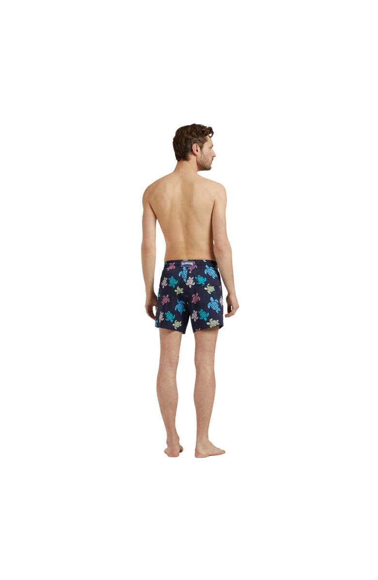 Vilebrequin Men's Tortues Multicolores Stretch Swim Trunks, Alternate, color, Navy