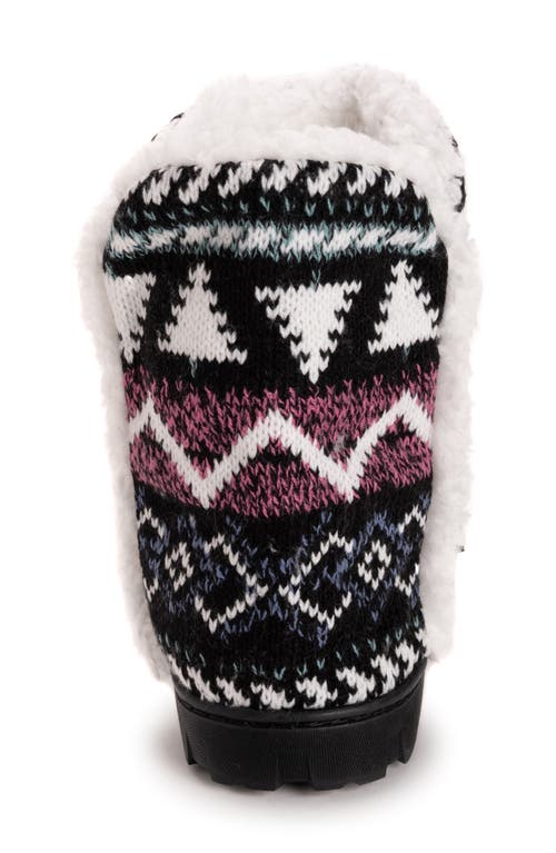 Muk Luks Cheyenne Indoor/outdoor Slipper In Black