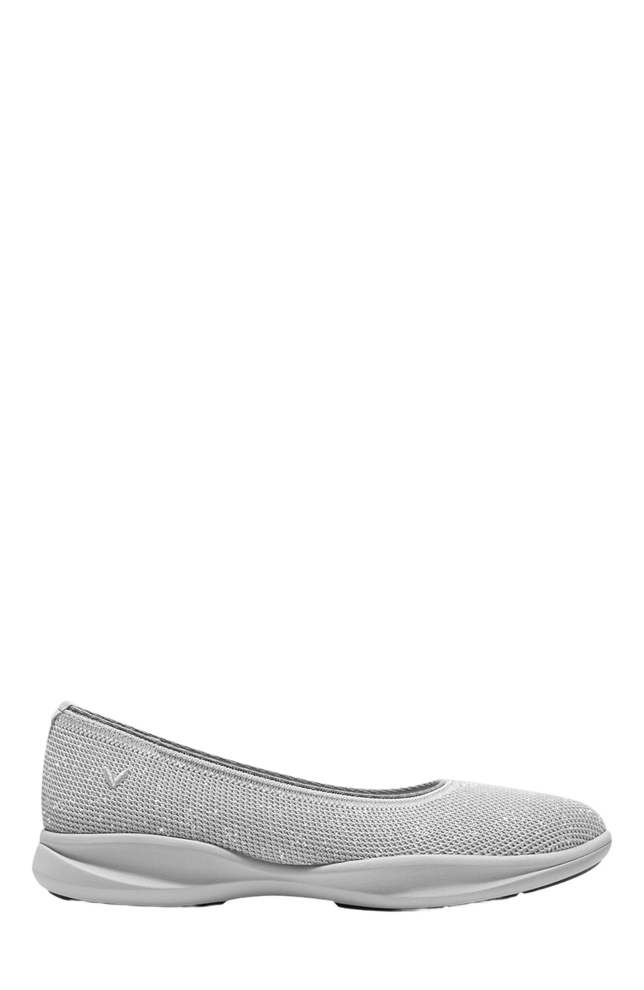 VIVAIA Water-Repellent Round-Toe All-Day Sneaker Flats, Alternate, color, Metallic Diamond