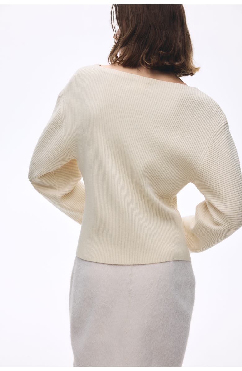 H&M Rib-knit Top, Alternate, color, Light Beige