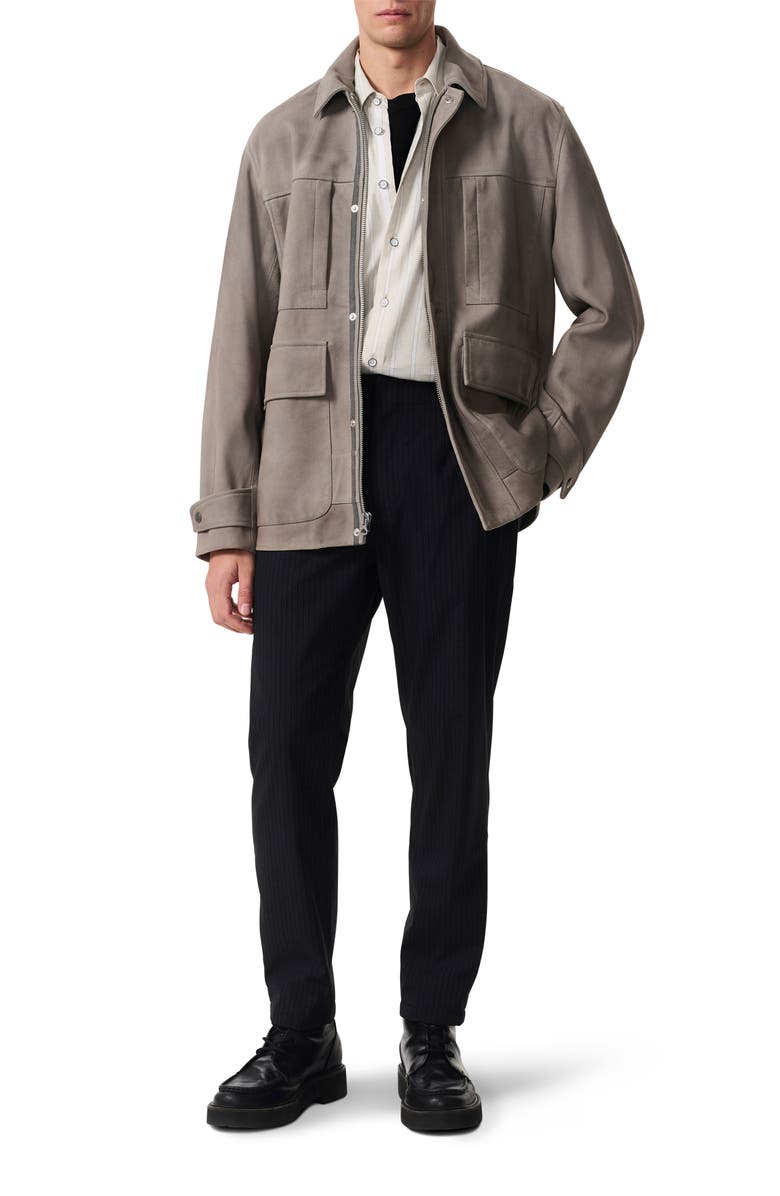 rag & bone Lennon Pinstripe Wool Blend Trousers, Alternate, color, 