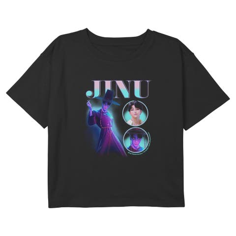 Girl's KPop Demon Hunters Jinu Saja Boy Montage  Graphic T-Shirt
