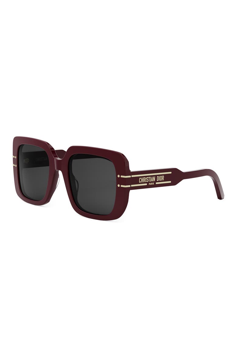 'DiorSignature S11I Square Sunglasses, Alternate, color, GRYO/SMKG