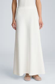 Kenneth Cole Bias Cut Flared Maxi Skirt